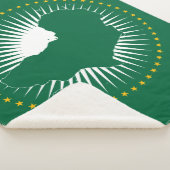 Afrikanische Gewerkschaft-Flagge (Afrika) (Panafri Sherpadecke (3/4)