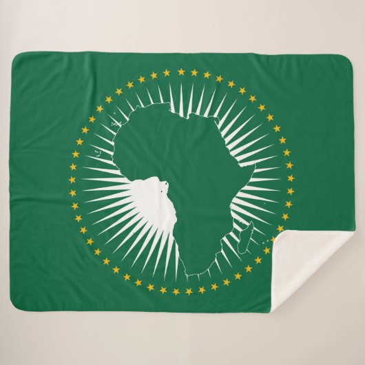 Afrikanische Gewerkschaft-Flagge (Afrika) (Panafri Sherpadecke (Vorderseite (Horizontal))