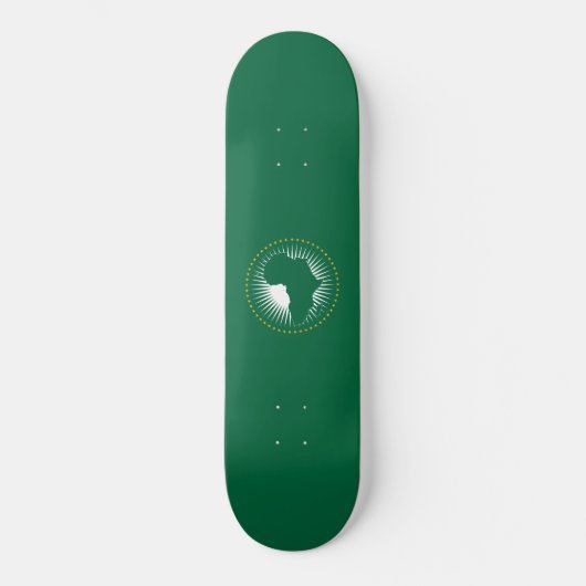 Afrikanische Gewerkschaft-Flagge (Afrika) (Panafri Skateboard (Vorderseite)