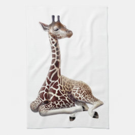 Afrikanische Giraffe am Erholungs-Küchen-Tuch Küchentuch