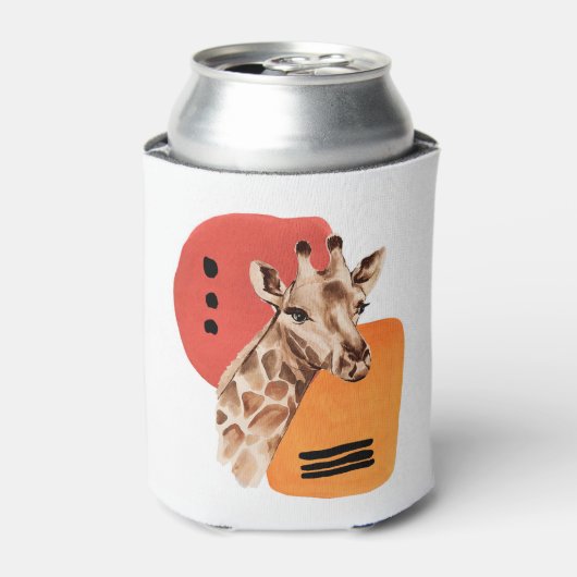 Afrikanische Giraffe Dosenkühler (Kanne Vorderseite)