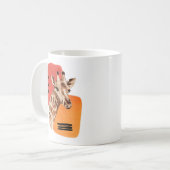 Afrikanische Giraffe Kaffeetasse (Vorderseite Links)