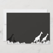 Afrikanische Giraffe-Party Einladungen (Rückseite)