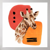 Afrikanische Giraffe Poster (Vorne)