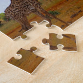 Afrikanische Giraffe. Puzzle (Seite)