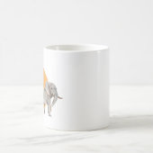 Afrikanische Giraffe und Elephant Kaffeetasse (Mittel)