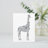 AFRIKANISCHE GIRAFFE von NICHOLAS Postkarte (Stehend Vorderseite)