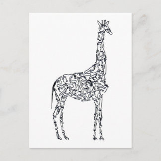 AFRIKANISCHE GIRAFFE von NICHOLAS Postkarte