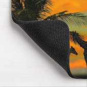 Afrikanische Giraffen Mousepad (Ecke)