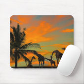 Afrikanische Giraffen Mousepad (Mit Mouse)