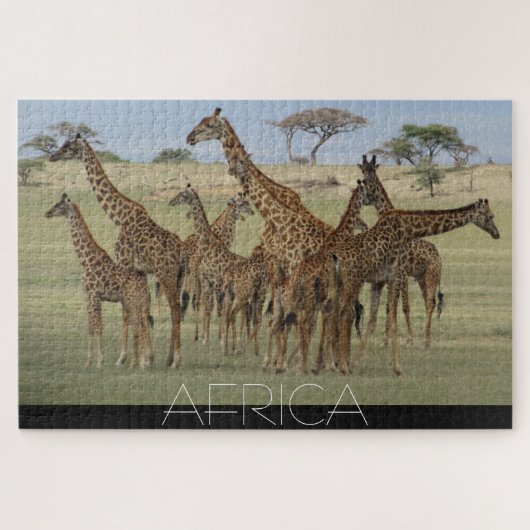 afrikanische Giraffen Puzzle (Horizontal)