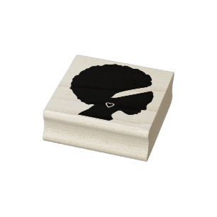 afrikanische Girl Art Briefmarke Gummistempel
