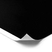 Afrikanische Girl Black and White Artwork Poster (Ecke)