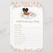 afrikanische Girl Blush Bloral Well wünscht sich f (Vorne/Hinten)