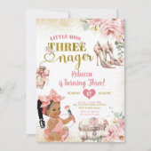 Afrikanische Girl Kleine Miss Threenager Dritter G Einladung (Vorderseite)