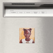 Afrikanische Girl Magnet (In Situ (Geschirrspüler))