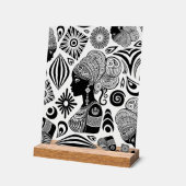 Afrikanische Girl Portrait Tribal Tattoo Acrylschild (Winkel)