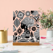 Afrikanische Girl Portrait Tribal Tattoo Acrylschild (Hochzeit)