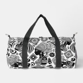 Afrikanische Girl Portrait Tribal Tattoo Duffle Bag (Vorderseite)