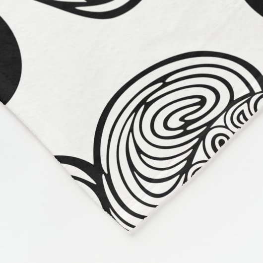 Afrikanische Girl Portrait Tribal Tattoo Fleecedecke (Ecke)