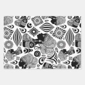 Afrikanische Girl Portrait Tribal Tattoo Geschenkpapier Set (Vorderseite)