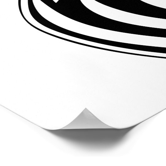 Afrikanische Girl Portrait Tribal Tattoo Poster (Ecke)