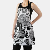 Afrikanische Girl Portrait Tribal Tattoo Schürze (InSitu)