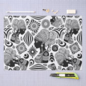 Afrikanische Girl Portrait Tribal Tattoo Seidenpapier (Handwerk)