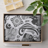 Afrikanische Girl Portrait Tribal Tattoo Seidenpapier (Geschenk)