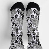 Afrikanische Girl Portrait Tribal Tattoo Socken (Oben)