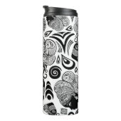 Afrikanische Girl Portrait Tribal Tattoo Thermosbecher (Nach rechts gedreht)