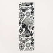 Afrikanische Girl Portrait Tribal Tattoo Yogamatte (Vorderseite)