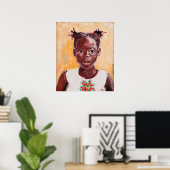 Afrikanische Girl Poster (Heimbüro)