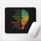 Afrikanische Girls Geschenk Melanin Pride Black Hi Mousepad (Mit Mouse)