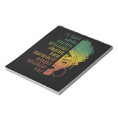 Afrikanische Girls Geschenk Melanin Pride Black Hi Notizblock (Rotiert)