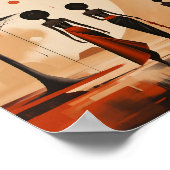 Afrikanische Girls Illustration Minimalistisches A Poster (Ecke)