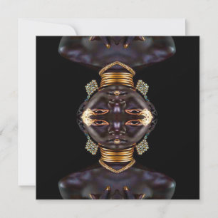 Afrikanische Goddess-Imitate Karte