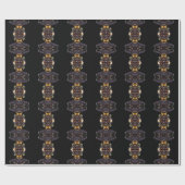 Afrikanische Goddess Wrapping Paper Geschenkpapier (Flach)