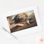 Afrikanische Göttin der Tiere, Kunst Rechteckiger Aufkleber (Umschlag)