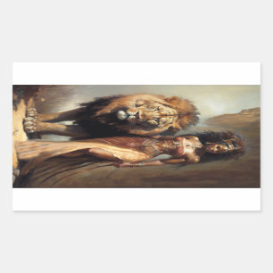 Afrikanische Göttin der Tiere, Kunst Rechteckiger Aufkleber