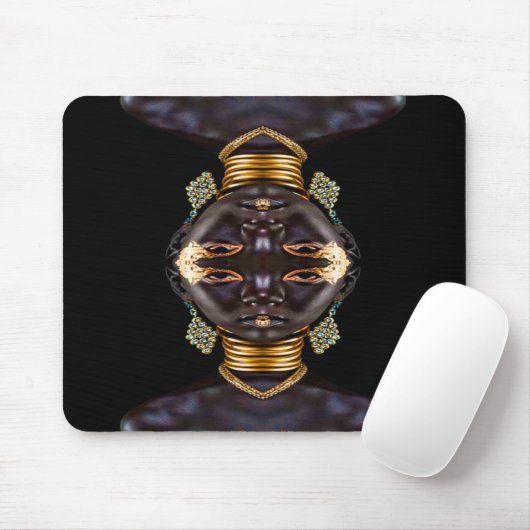 Afrikanische Göttin Mousepad (Mit Mouse)