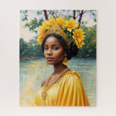 Afrikanische Göttin Oshun Orisha Art Puzzle (Vertikal)
