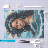 Afrikanische Göttin Yemaya Art Seidenpapier (Handwerk)