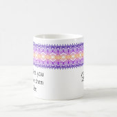 Afrikanische Grenze Gold Lila personalisierte Umar Kaffeetasse (Mittel)