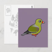 Afrikanische Grüne Taube Postkarte (Vorne/Hinten)