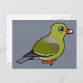 Afrikanische Grüne Taube Postkarte (Vorne/Hinten)