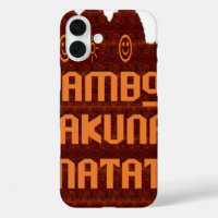 Afrikanische Gruß: Jambo Hakuna Matata Holzdesign