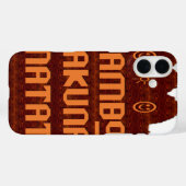 Afrikanische Gruß: Jambo Hakuna Matata Holzdesign Case-Mate iPhone Hülle (Rückseite (Horizontal))