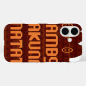 Afrikanische Gruß: Jambo Hakuna Matata Holzdesign Case-Mate iPhone Hülle (Rückseite (Horizontal))