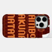 Afrikanische Gruß: Jambo Hakuna Matata Holzdesign Case-Mate iPhone Hülle (Rückseite (Horizontal))